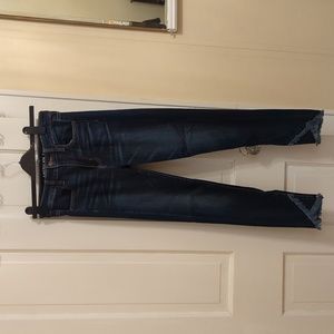 Frayed Jegging Crop Tall length